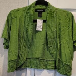 Open Front Lightweight Short Sleeve Shrug